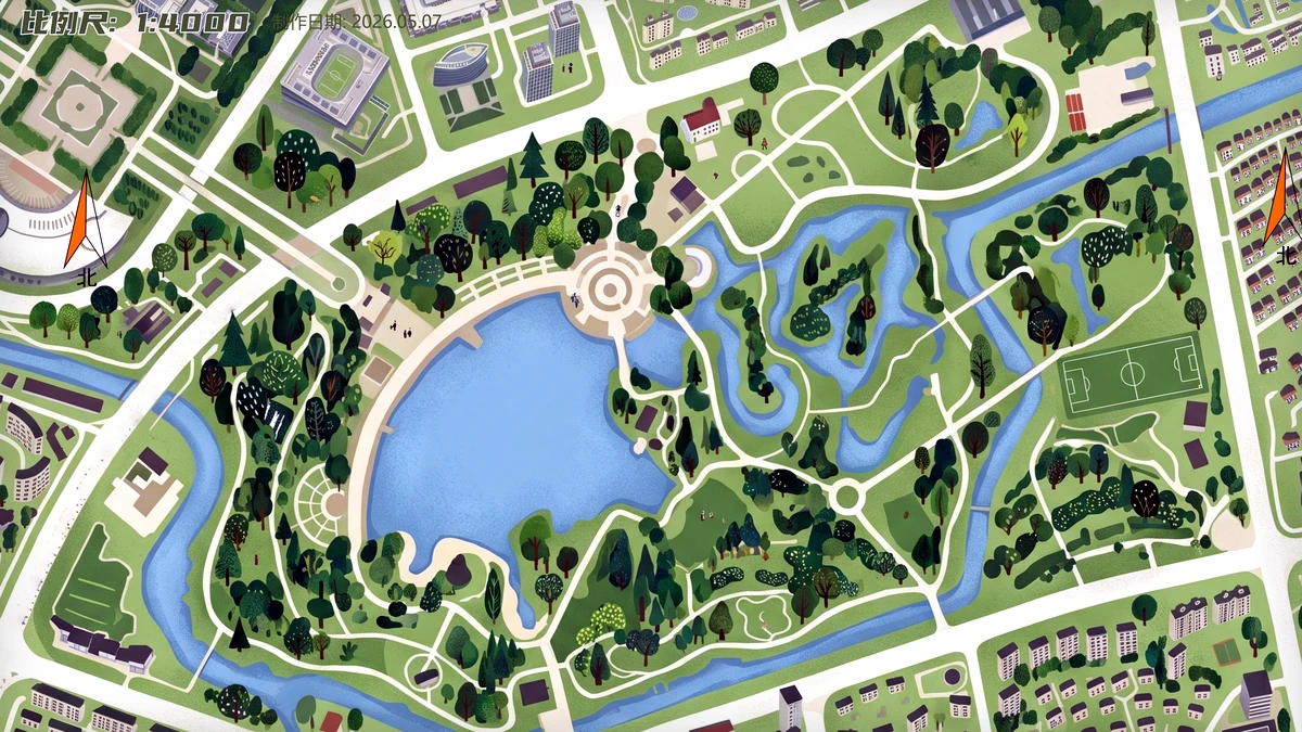 世纪公园 orienteering map