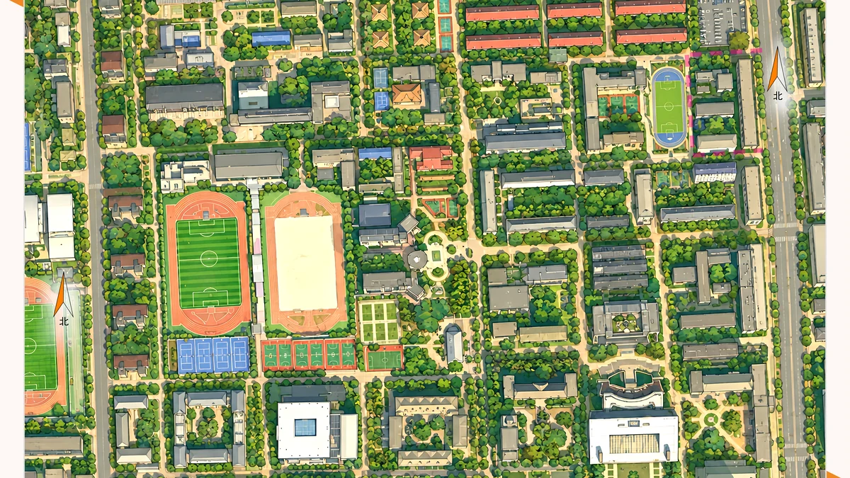 北京师范大学 orienteering map