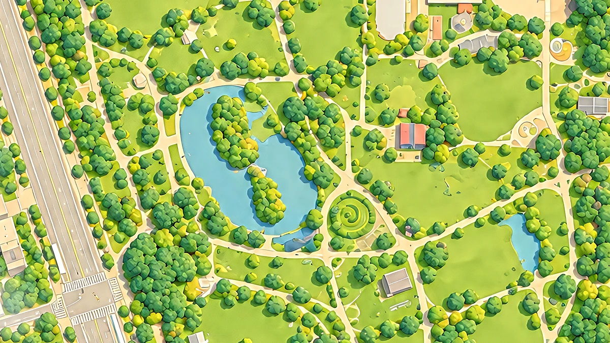 大安森林公园 orienteering map preview