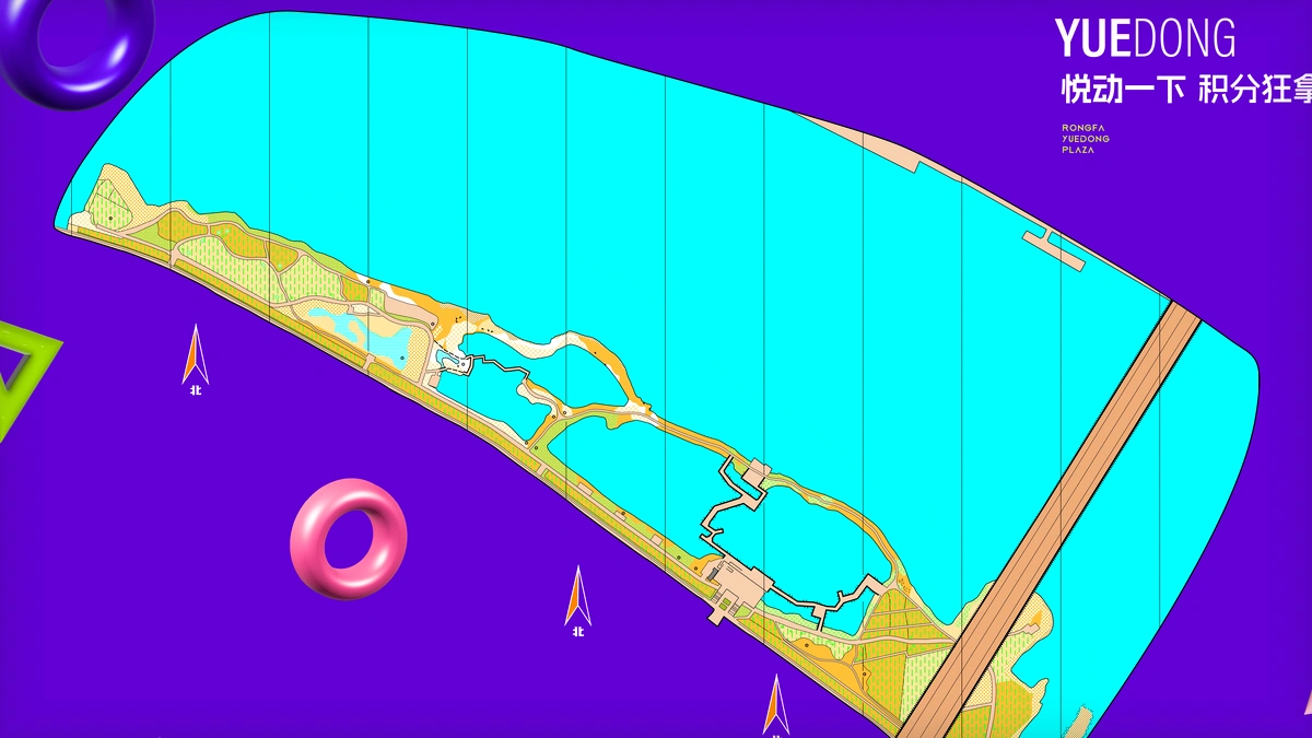 福州花海公园桥西北 orienteering map preview