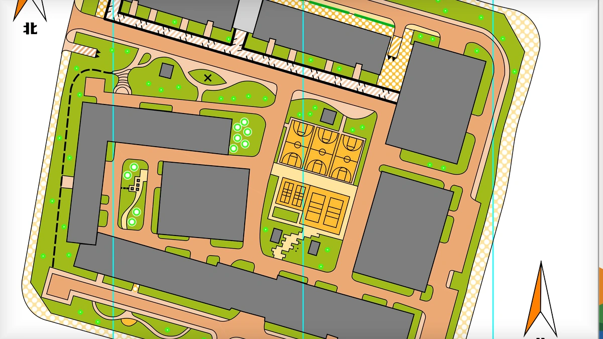 长治职业高级中学 orienteering map preview
