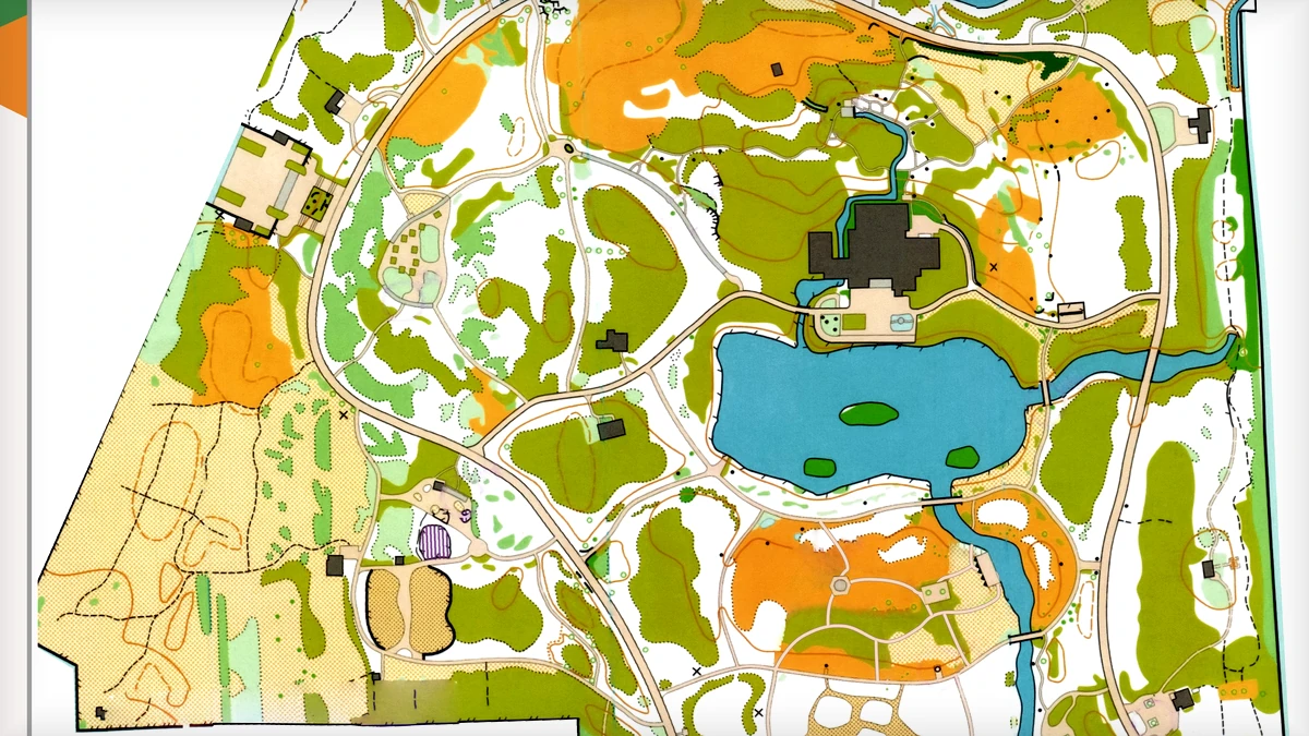济南森林公园 orienteering map preview