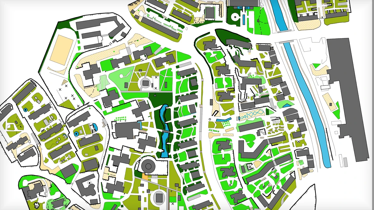 济南阳光100 orienteering map