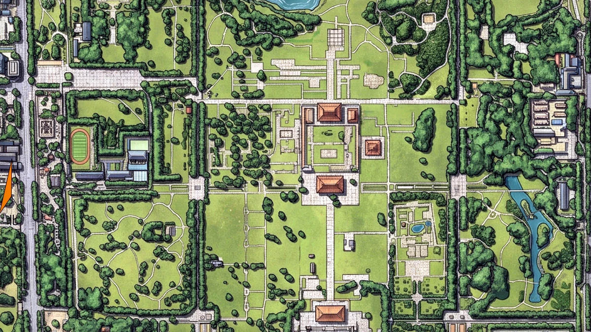 大明宫国家遗址公园 orienteering map preview