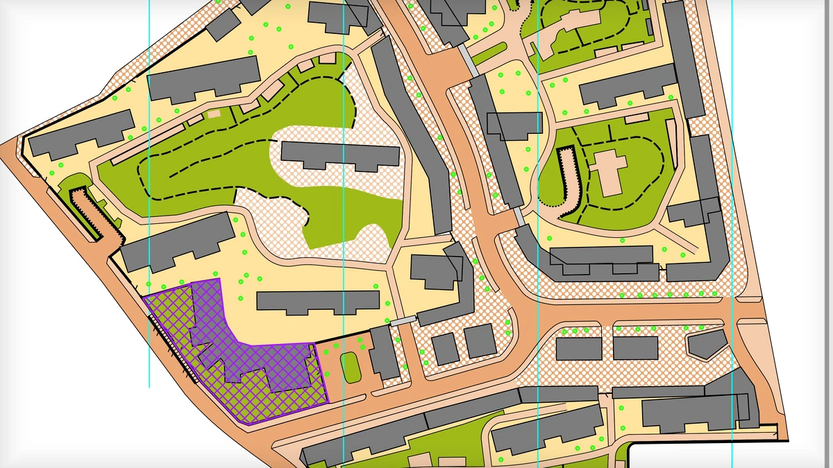 济南万科城 orienteering map