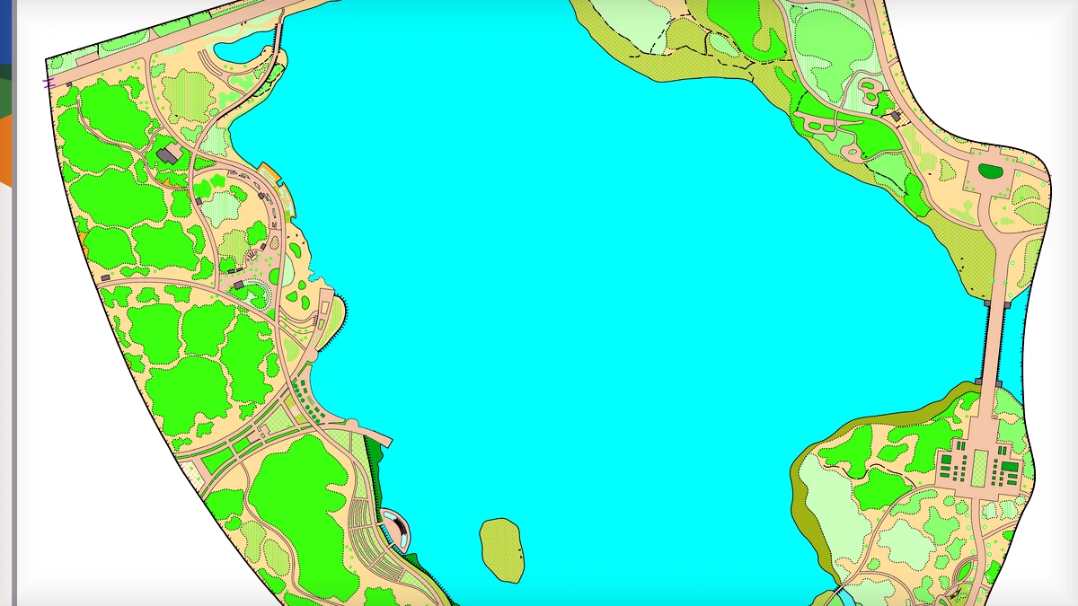 华山西南 orienteering map