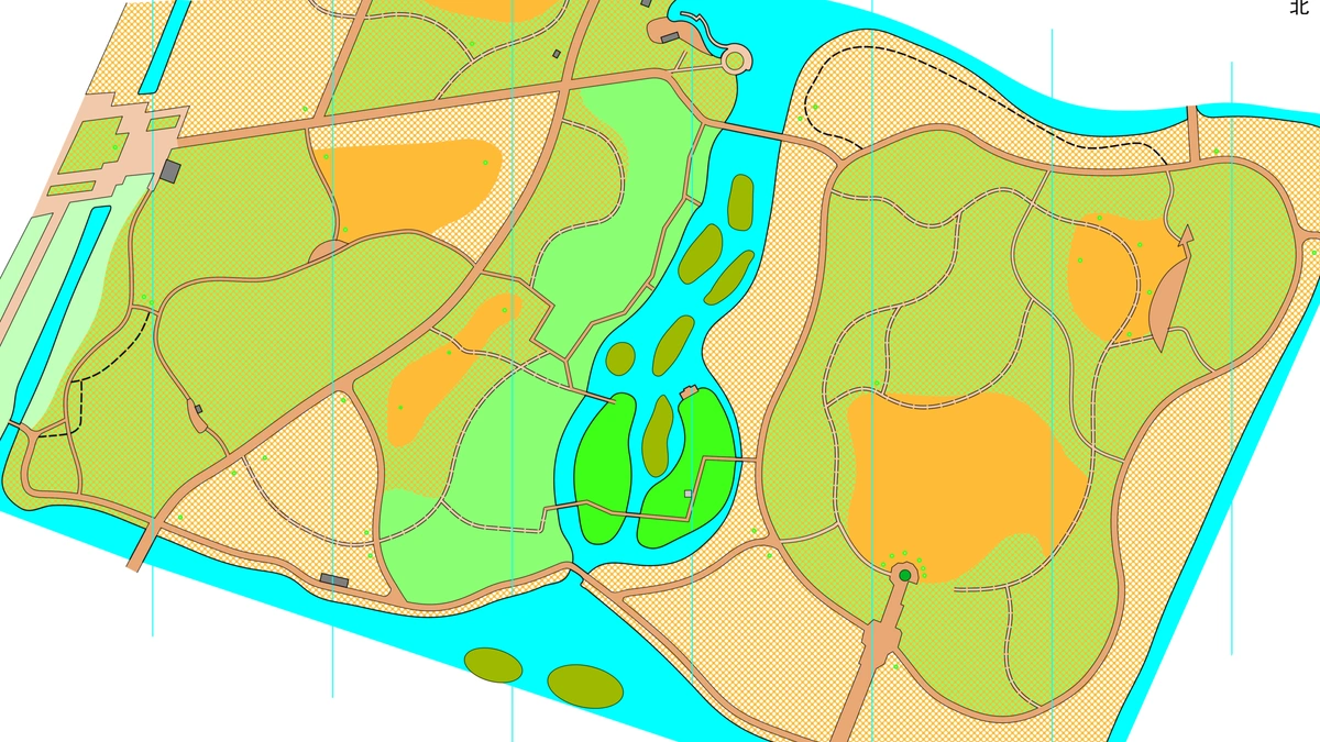 慈溪市森林公园 orienteering map preview