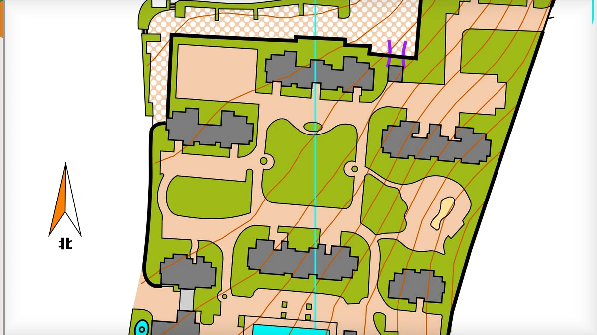 绿城玉兰花园地图 orienteering map