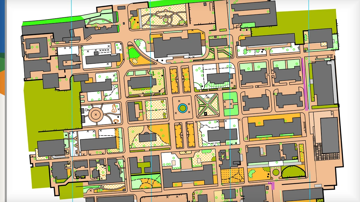 山东大学趵突泉校区 orienteering map