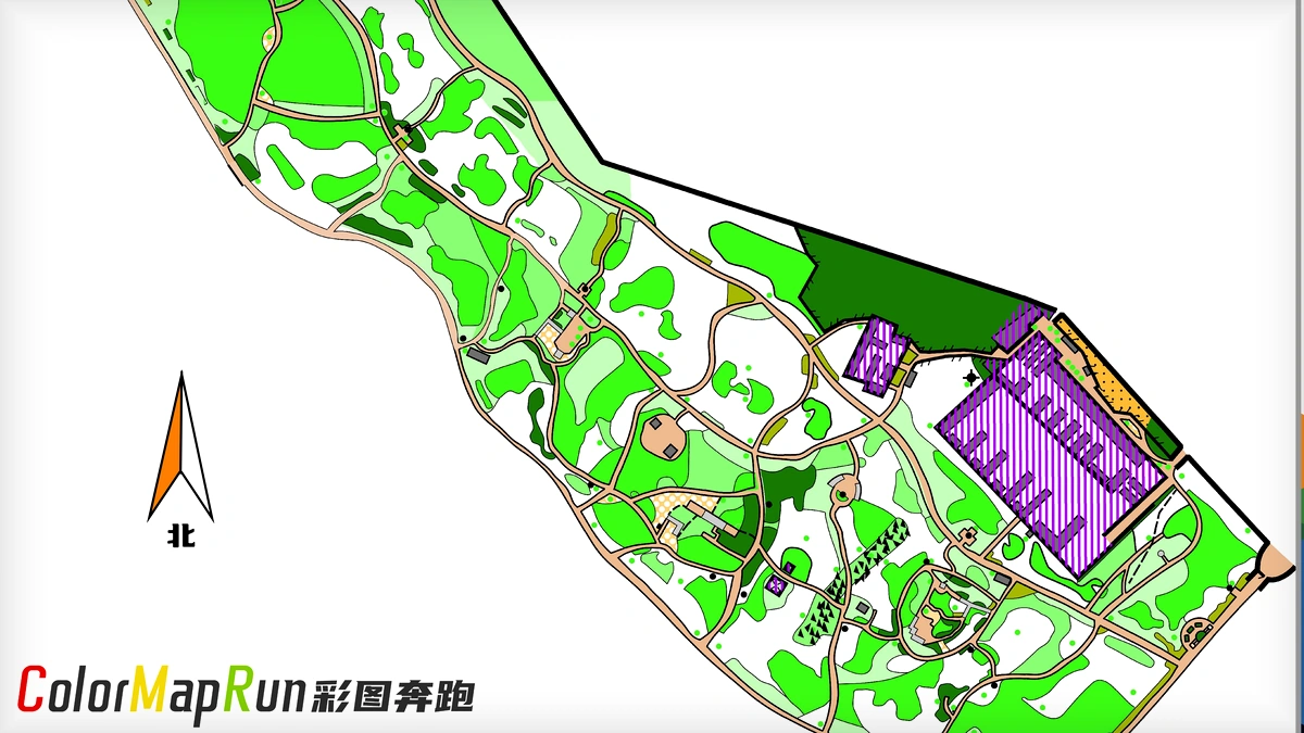 世纪森林公园定向地图预览