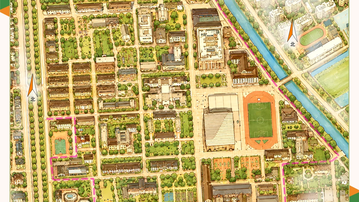 中国农业大学定向地图预览