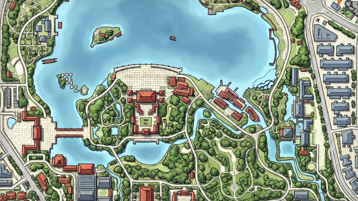 大唐芙蓉园 orienteering map preview