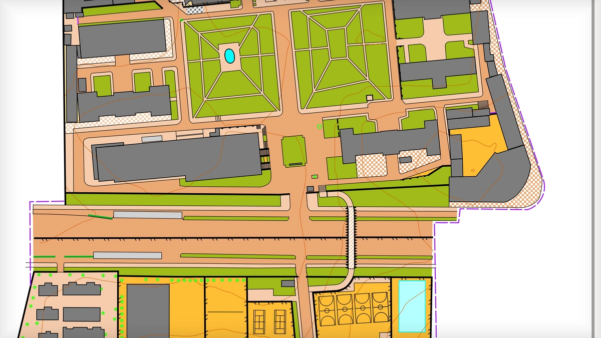 山东大学千佛山校区 orienteering map