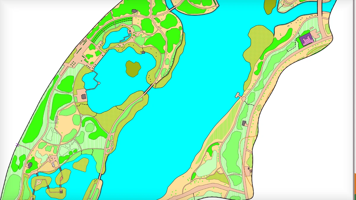 华山西北 orienteering map