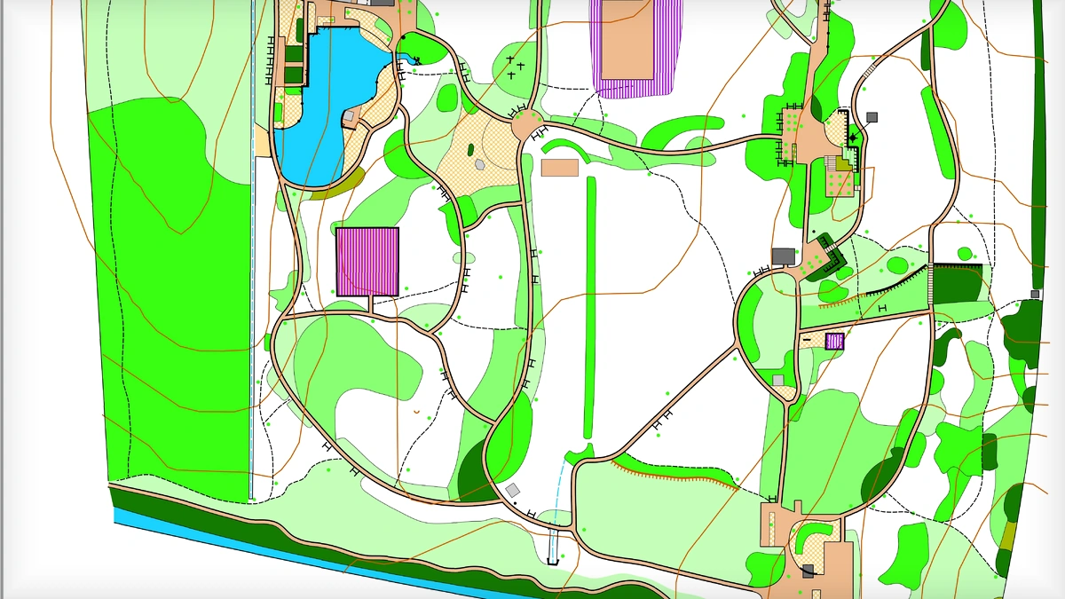 北京黄草湾郊野公园 orienteering map