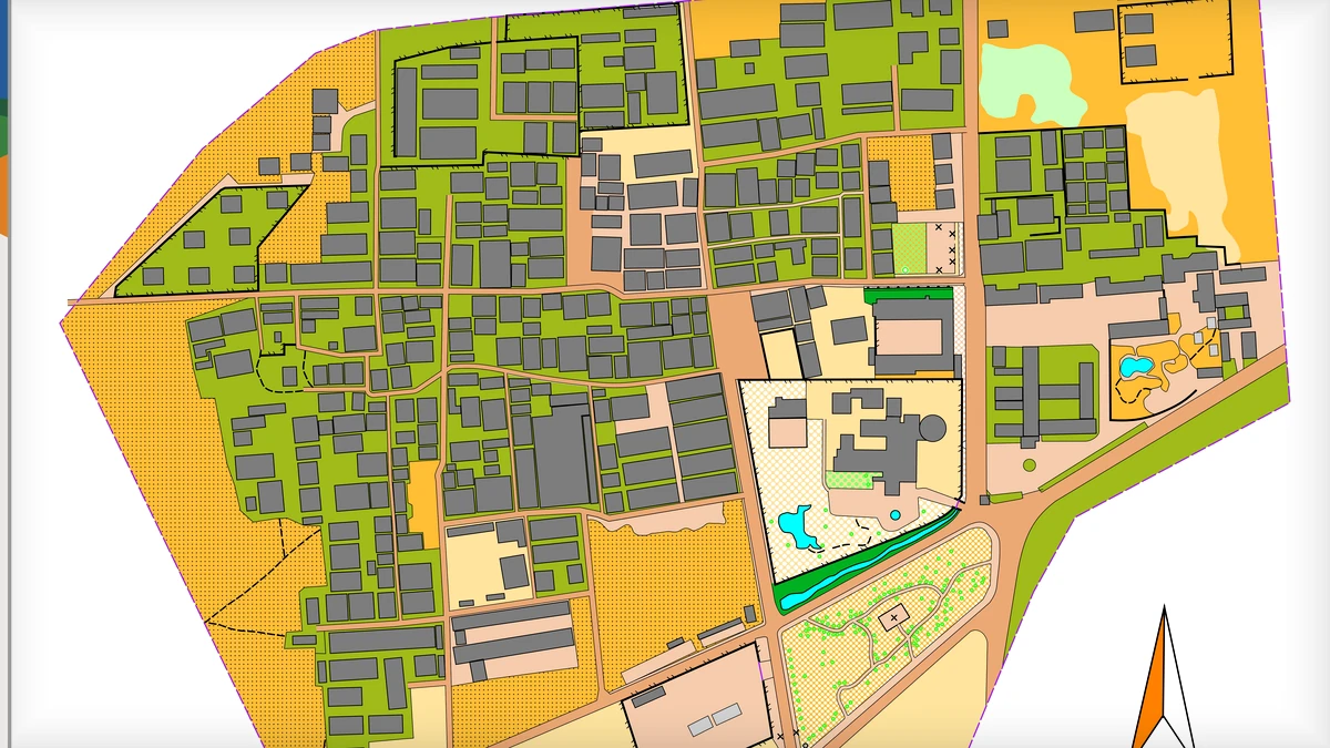 养马岛孙家潼村 orienteering map preview