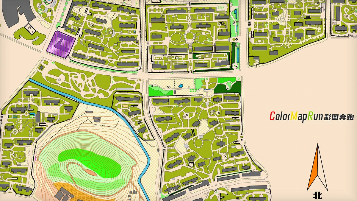 领秀城 orienteering map