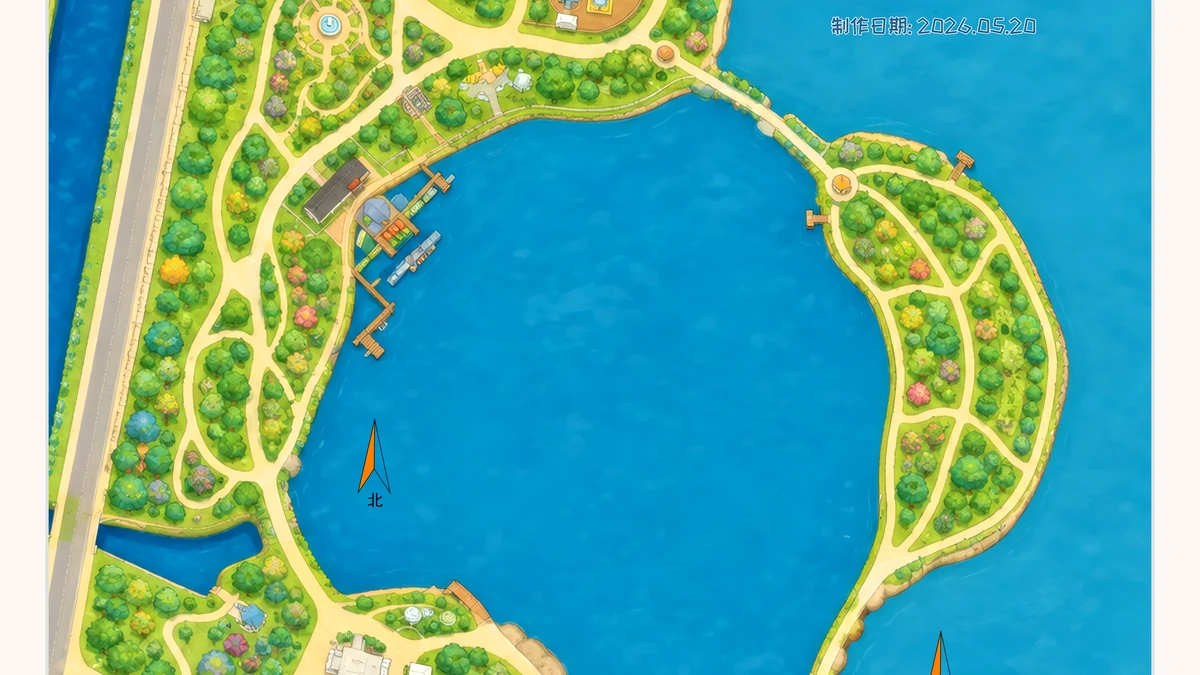 东丽湖 orienteering map preview
