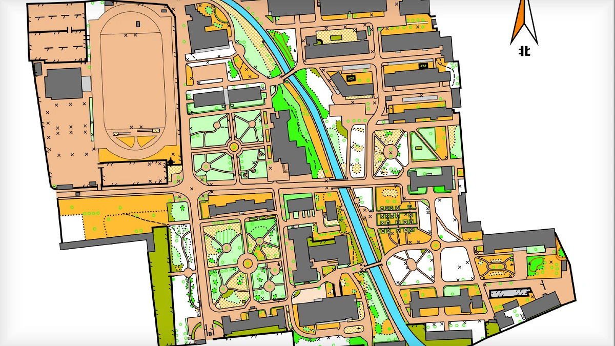 山东大学洪家楼 orienteering map