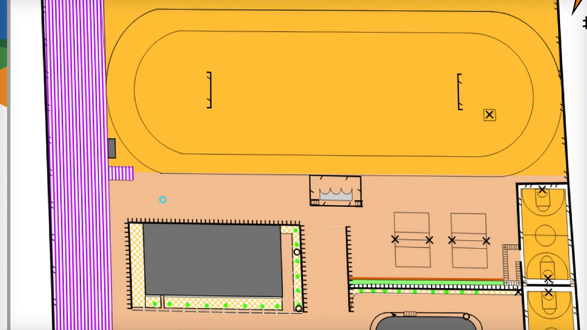 山东师范大学附属中学 orienteering map