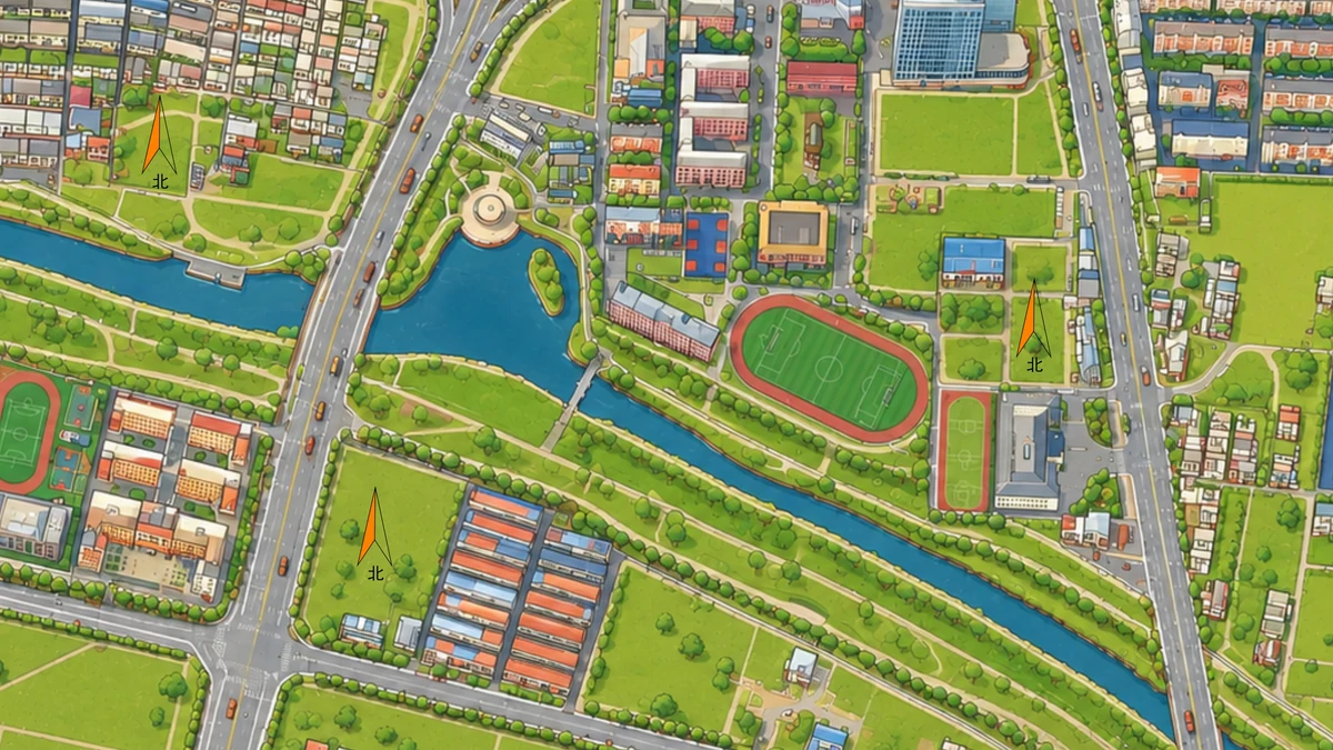 环堤公园定向地图预览