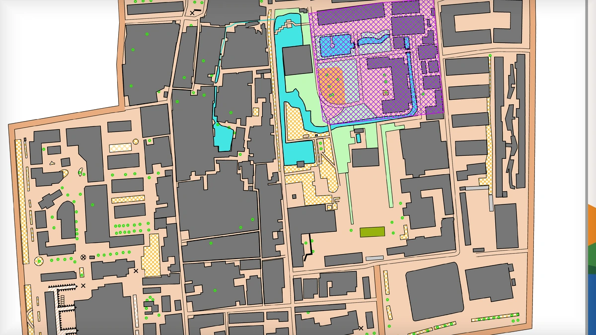 百花洲 orienteering map