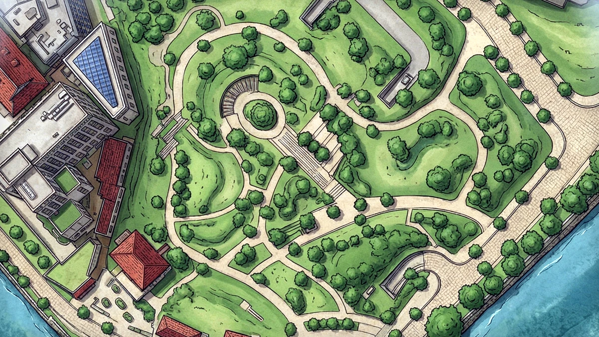 上海光复西路小公园 orienteering map preview