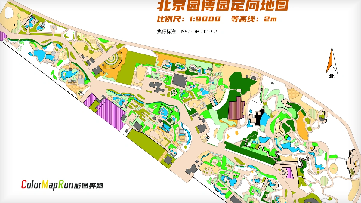 北京园博园 orienteering map