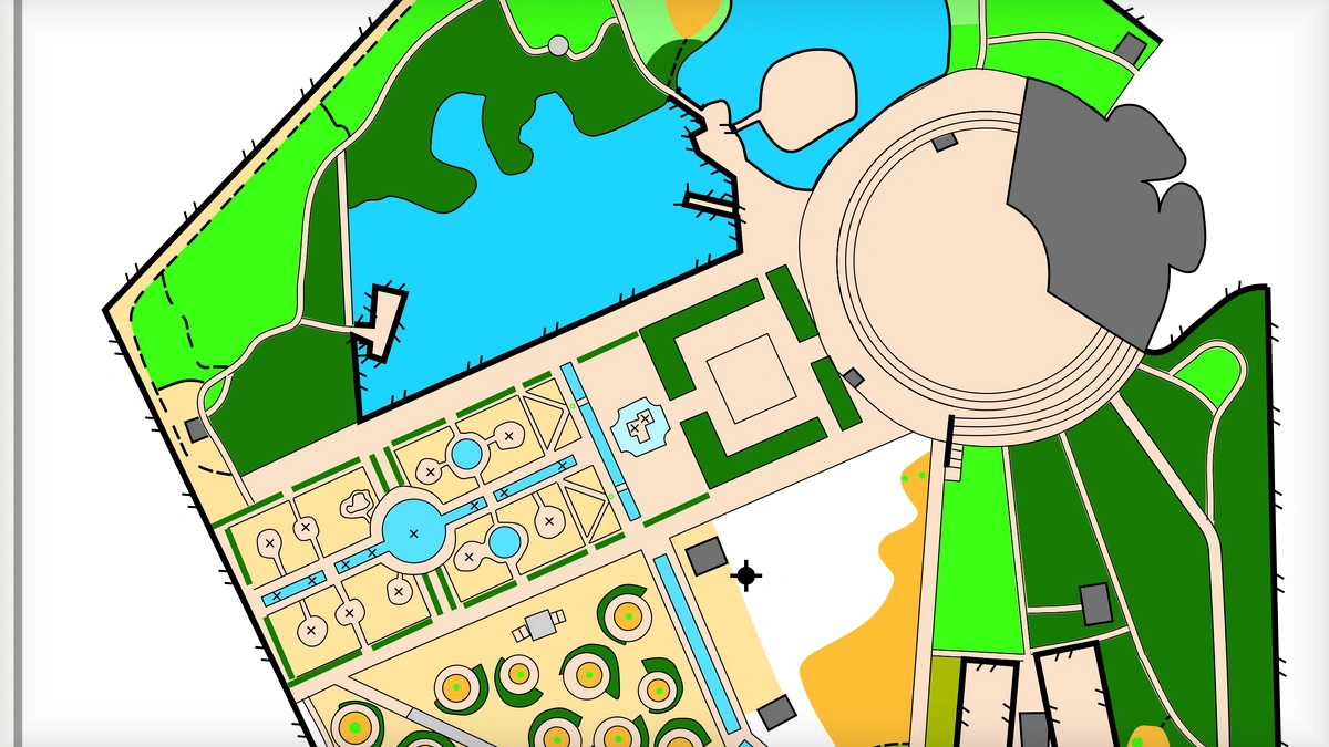 北京天通艺园 orienteering map