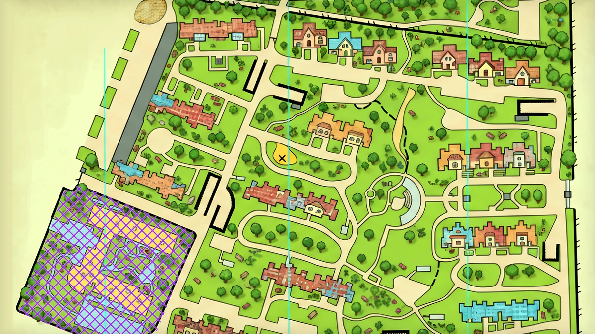 领秀城B区 orienteering map