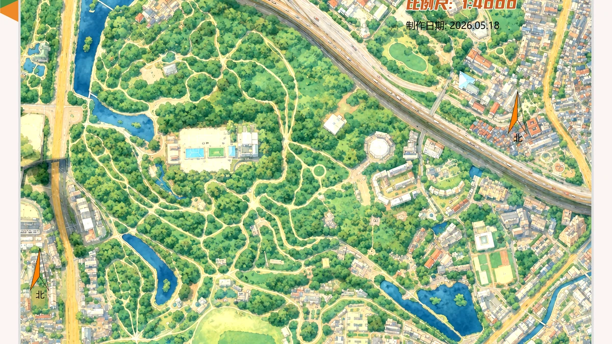 越秀公园 orienteering map preview