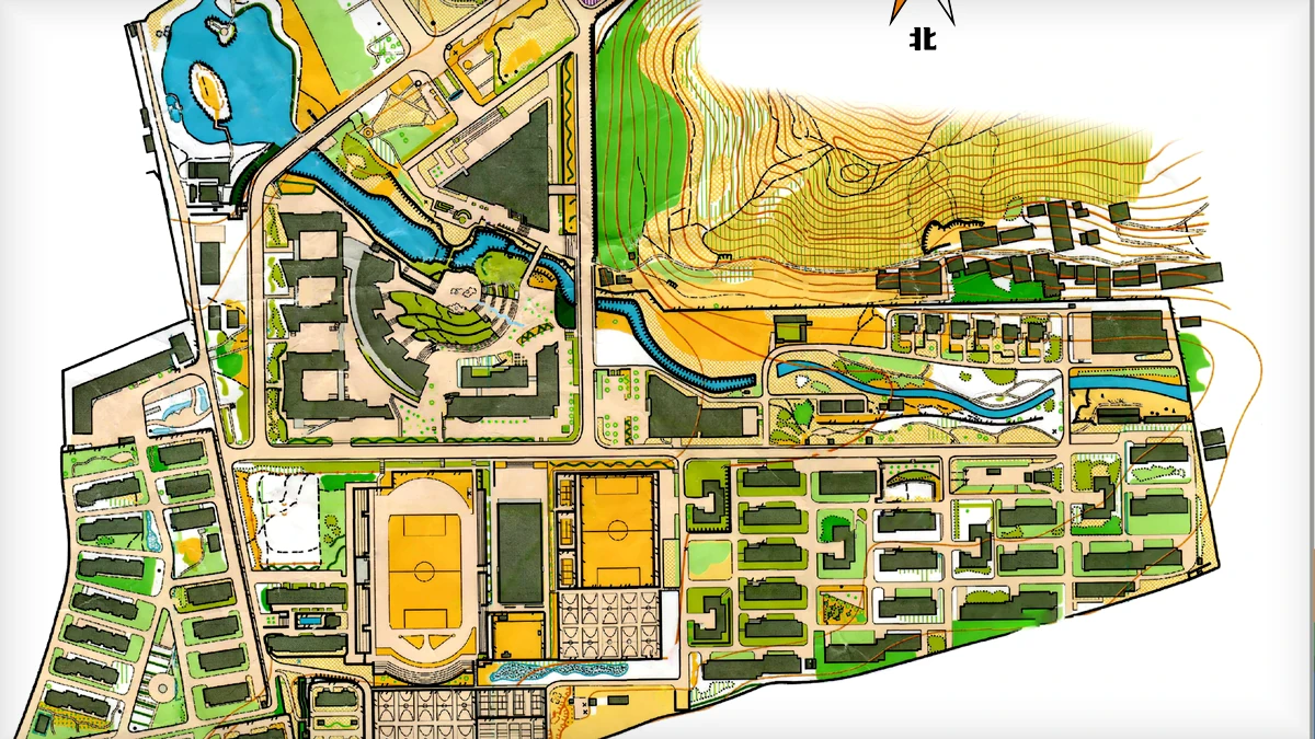 山东大学兴隆校区 orienteering map