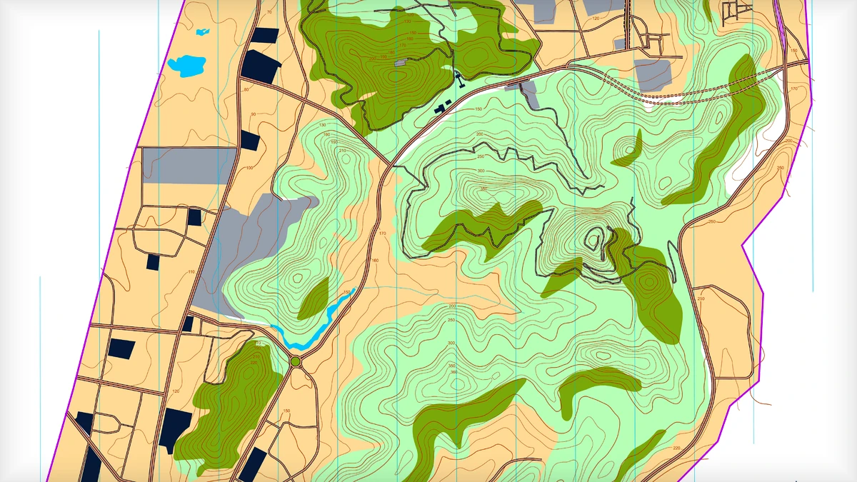 骑行路线 orienteering map