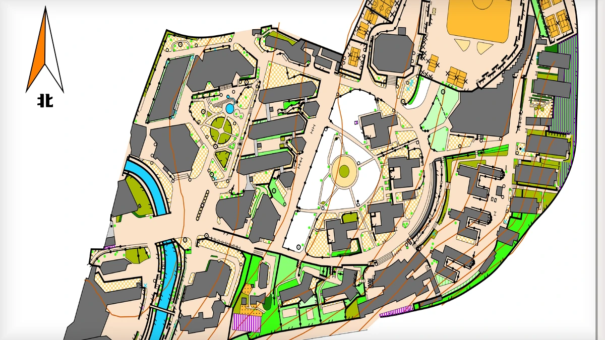 山东财经大学（舜耕校区） orienteering map
