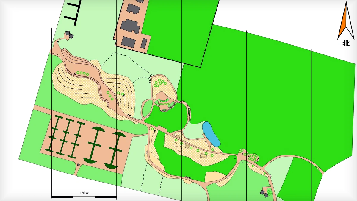 37度海水乐园 orienteering map preview