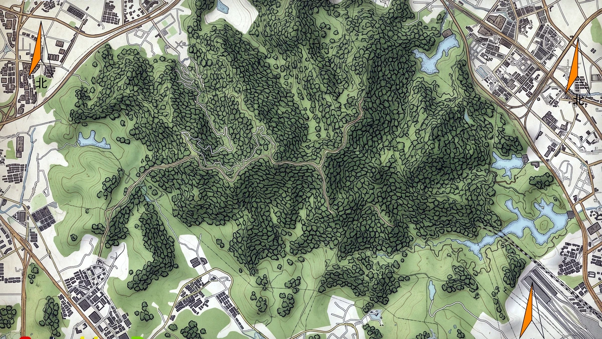 笔架山 orienteering map
