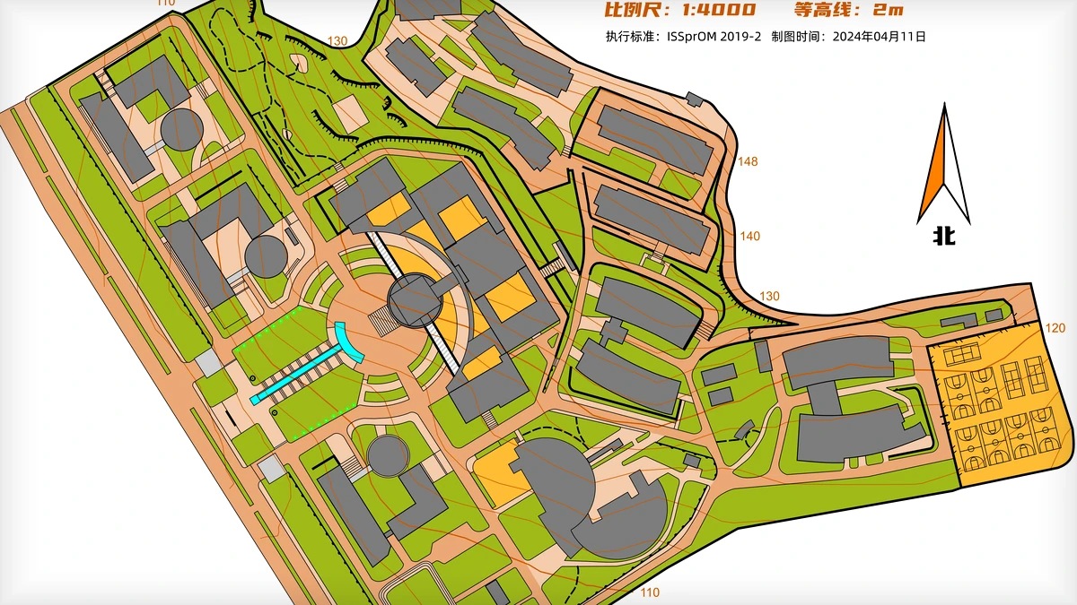 山东大学软件园校区 orienteering map