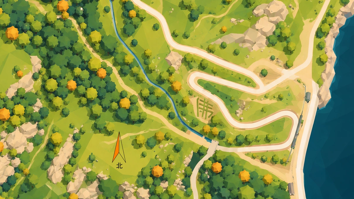 即墨茶山风景区 orienteering map