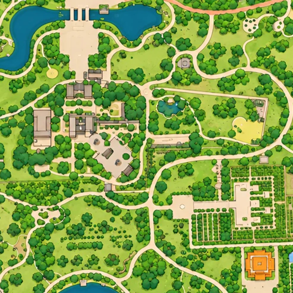 双塔公园 orienteering map preview