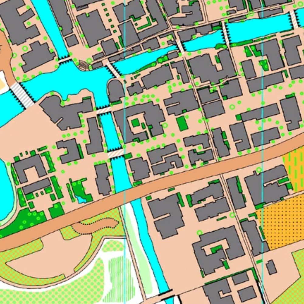 上海蟠龙天地 orienteering map preview