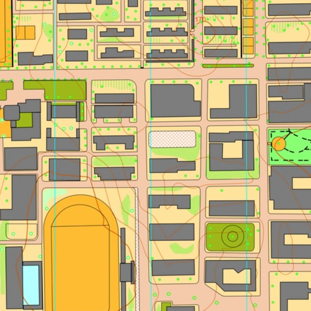 广西师范大学（育才校区） orienteering map preview