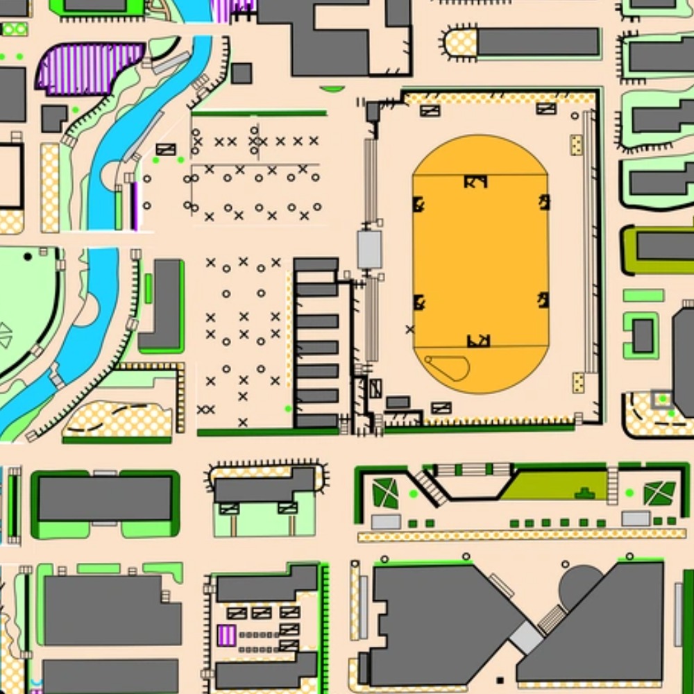 山东财经大学(燕山校区) orienteering map
