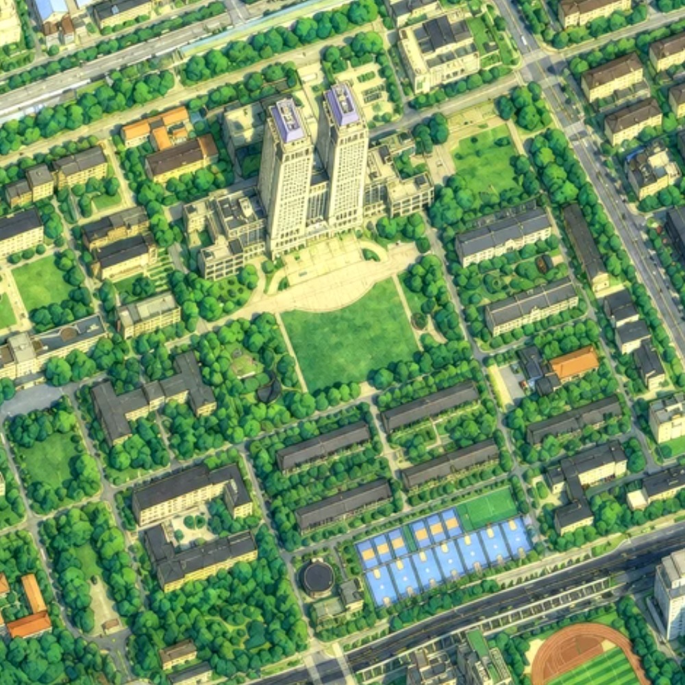 复旦大学邯郸校区 orienteering map preview