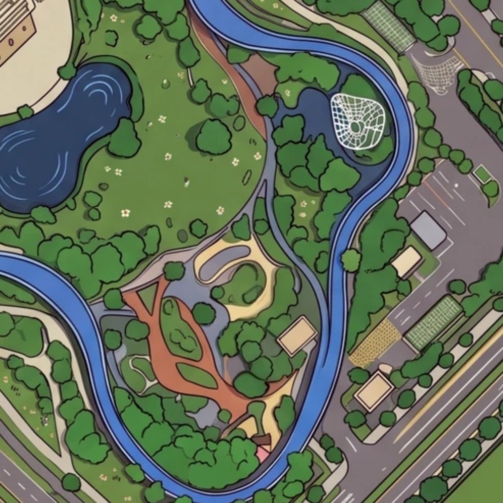 李宁体育园 orienteering map preview